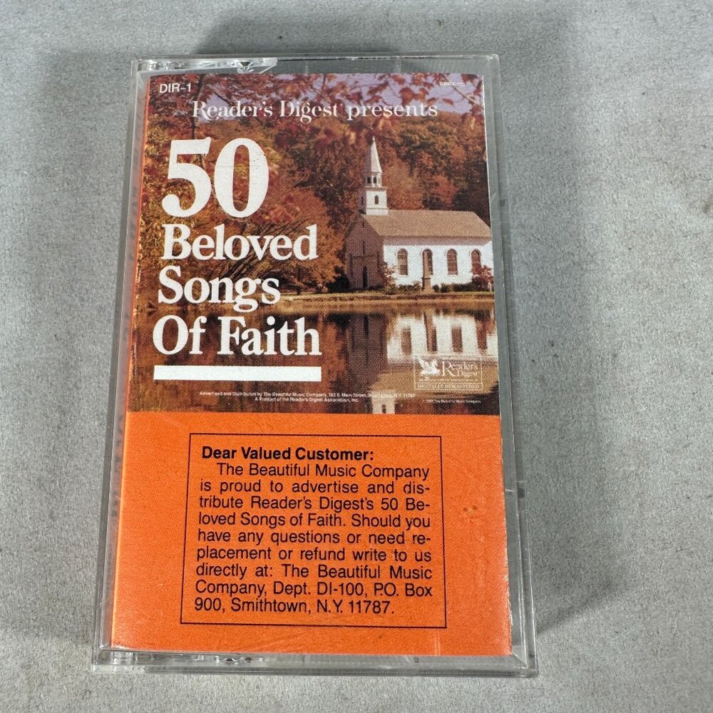 Readers Digest Fifty Beloved Songs Of Faith Cassette Tape 1990 Religious Music